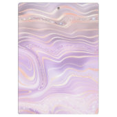 Roze Kristal Monogram Klembord (Achterkant)