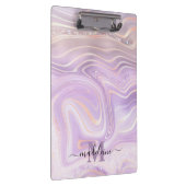 Roze Kristal Monogram Klembord (Rechts)