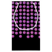 Roze Kristal Strands Monogram Gift Bag Klein Cadeauzakje (Achterkant)