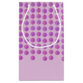 Roze Kristal Strands Monogram Gift Bag Klein Cadeauzakje (Achterkant)