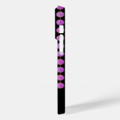 Roze Kristal Strands Monogram Telefoon Case (Achterkant / Links)