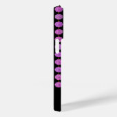 Roze Kristal Strands Monogram Telefoon Case (Achterkant / Rechts)