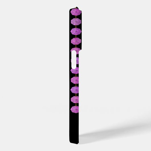 Roze Kristal Strands Monogram Telefoon Case (Achterkant / Rechts)