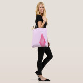 Roze kristal tote bag (Op model)