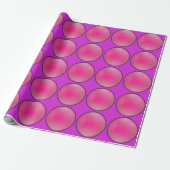 Roze Kristallen Bol Cadeaupapier (Uitgerold)