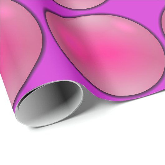 Roze Kristallen Bol Cadeaupapier (Rol Hoek)