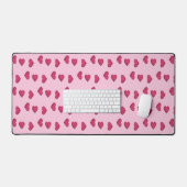 Roze kristallen harten patroon bureaumat (Keyboard & Muis)