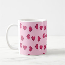 Roze kristallen harten patroon
