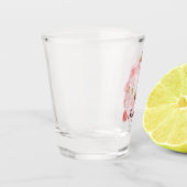 Roze Kristallen Kroonluchter Shot Glas (Links)