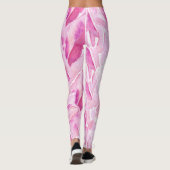 roze kristallen Patroon Afdrukken Leggings (Achterkant)