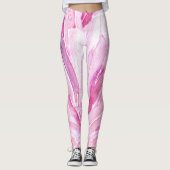 roze kristallen Patroon Afdrukken Leggings (Voorkant)