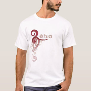 Roze krly Swirl Ohio T-Shirt Dark
