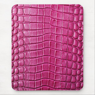 Roze Krokodil Alligator Huid Faux Lederen Print Muismat