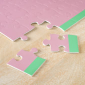 Roze Krokodil Puzzel (Zijkant)