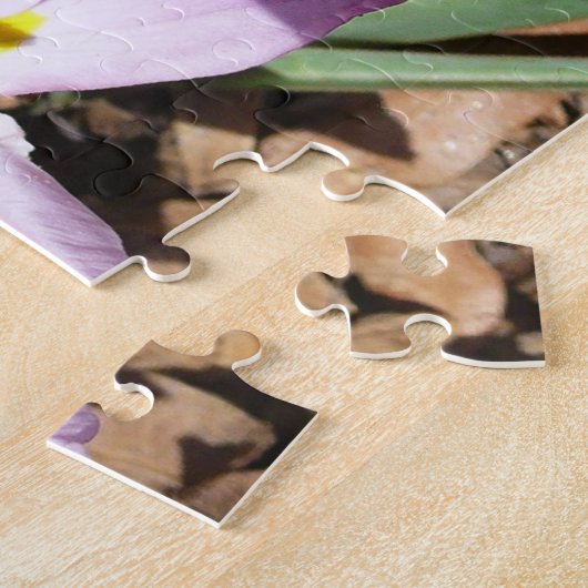 Roze krokodilentekoraal legpuzzel (Zijkant)