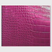 Roze krokodille huidtextuur cadeaupapier (Vlak)