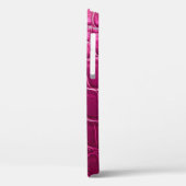 Roze krokodille huidtextuur Case-Mate iPhone case (Achterkant / Links)