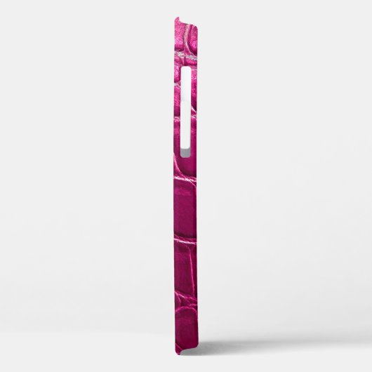 Roze krokodille huidtextuur Case-Mate iPhone case (Achterkant / Links)
