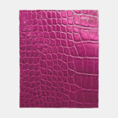 Roze krokodille huidtextuur fleece deken (Voorkant)