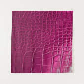 Roze krokodille huidtextuur wandkleed (Voorkant (horizontaal))