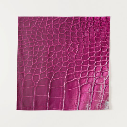 Roze krokodille huidtextuur wandkleed (Voorkant (horizontaal))