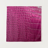 Roze krokodille huidtextuur wandkleed (Voorkant)