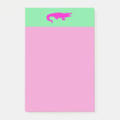Roze krokodille Postit Notes (Voorkant)