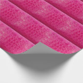 Roze krokodillenhuid, lederen textuur cadeaupapier (Hoek)