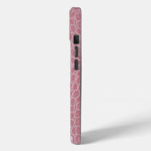 Roze Krokodillenleren Esthetiek Case-Mate iPhone Case (Achterkant / Links)