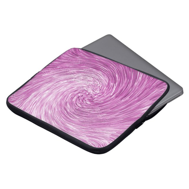 Roze Kronkel...... Laptop Sleeve (Voorkant top)