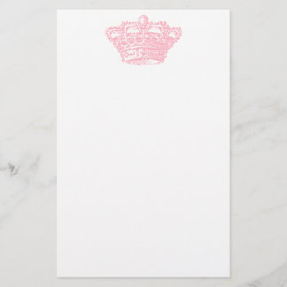 Roze kroon briefpapier