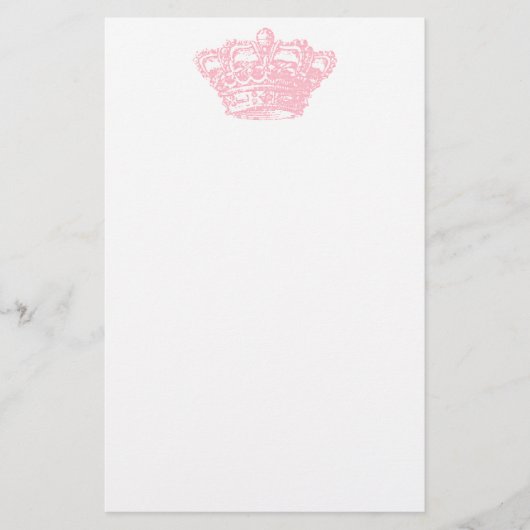 Roze kroon briefpapier (Voorkant)