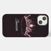 Roze kroon Case-Mate iPhone Case Hoesje (Achterkant horizontaal)