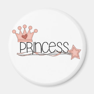 Roze Kroon en Wand Princess Magneet
