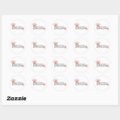 Roze Kroon en Wand Princess Ronde Sticker (Vel)