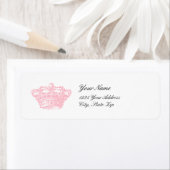 Roze kroon etiket (Insitu)