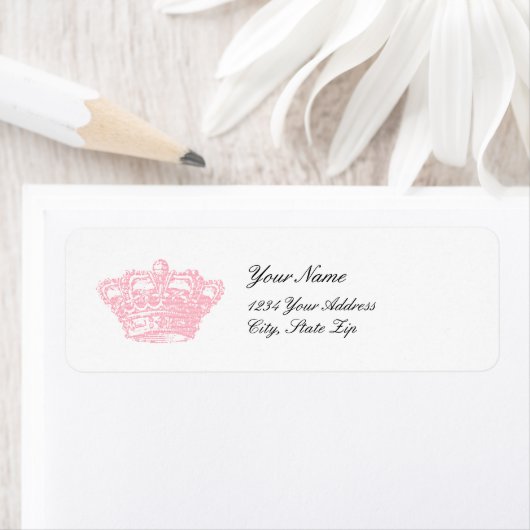 Roze kroon etiket (Insitu)