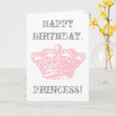 Roze kroon kaart (Gele Bloem)