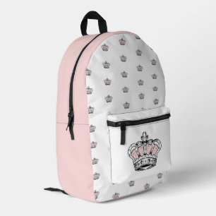 Roze Kroon Koningin Royal Glam Meisjesachtige Esth Bedrukte Rugzak