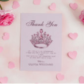 Roze Kroon Prinses Verjaardag Bedankt
