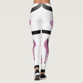 roze kroon schoenen leggings (Achterkant)
