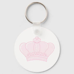 Roze kroon sleutelhanger