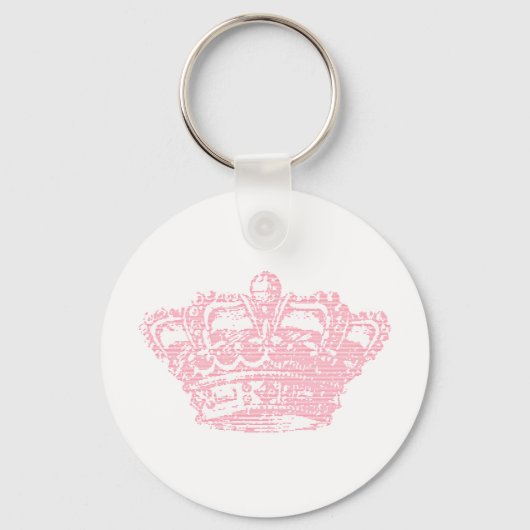 Roze kroon sleutelhanger (Voorkant)