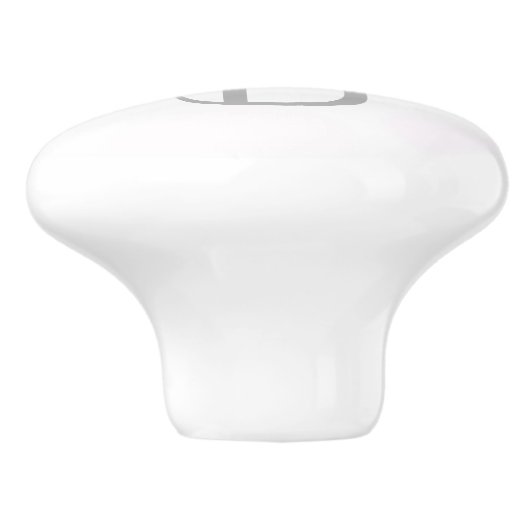 Roze Kroon & Stippen Royal Gepersonaliseerde Lette Keramische Knop (Zijkant)