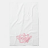 Roze kroon theedoek (Verticaal)