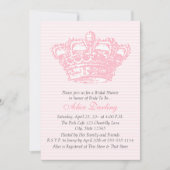 Roze kroon uitnodiging (Voorkant)