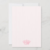 Roze kroon uitnodiging (Achterkant)
