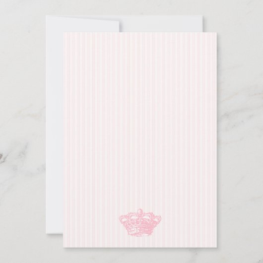 Roze kroon uitnodiging (Achterkant)