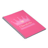 Roze Kroon voor de koninklijke prinses Notitieboek (Rechterzijde)