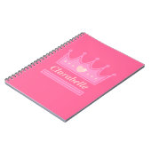 Roze Kroon voor de koninklijke prinses Notitieboek (Linkerzijde)